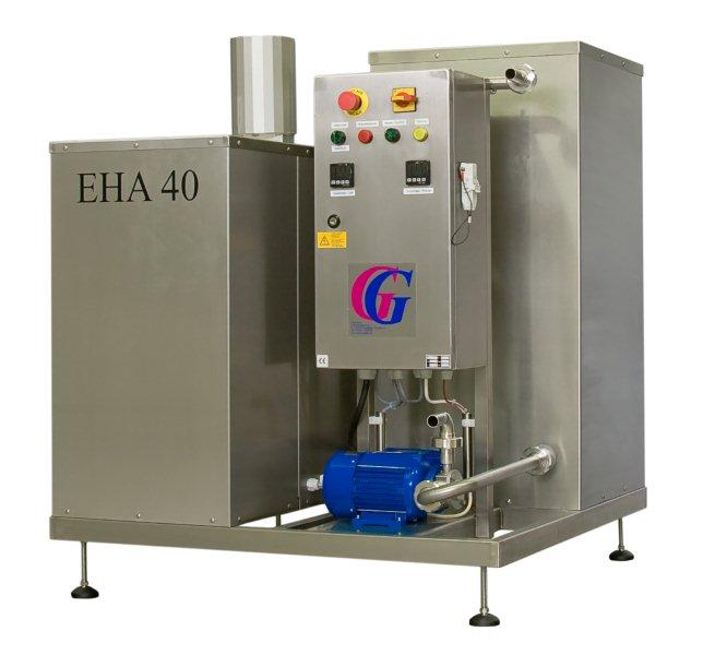 Pasteurisateur à brûleur fioul pour jus de pommes et nectars de fruits Tecnifruits